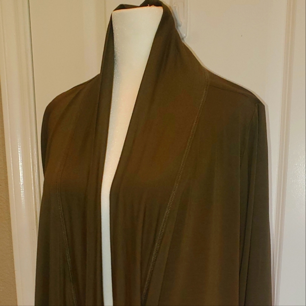 Karen Kane Women's 2X Open Front Cardigan, Lightweight Cardigan Top